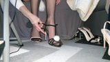 change heels in pantyhose feet snapshot 7