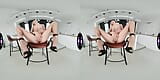 TmwVRnet - Justicia Blonde - Solo pleasure on a chair snapshot 14