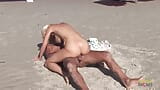 Passionate fucking on the beach with a stunning blonde with big tits snapshot 17