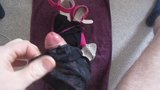 masturbating with wife's panties and cumming over shoes snapshot 1