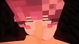 Minecraft-meisje neukt willekeurige man - Minecraft seks mod-animatie snapshot 10