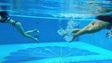 Diana Rius and Sheril Blossom hot lesbians underwater snapshot 2