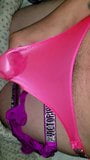 Pumping cum through a brand new Victoria secret satin thong snapshot 3