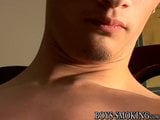 Homosexual smoking freak strokes raging cock and cums snapshot 5