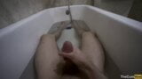 POV: Hot Guy Masturbating in the Bathtub & Cumming Thick Load - Intense Male Orgasm snapshot 3