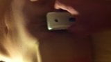 Using a nailbrush on my clit snapshot 4