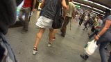 Massive Muscular Calves on Woman in Street snapshot 14