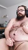 Fat bear masturbates and cums on himself snapshot 3