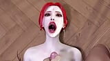 Rödhårig med stora bröst och mannen bredvid - Hentai 3D ocensurerad v353 snapshot 20