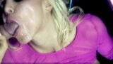 Blonde slut in pink gets double penetrated during gangbang snapshot 20