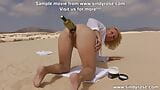 Sindy Rose take wine bottle in ass & anal prolapse at sandy dunes snapshot 7