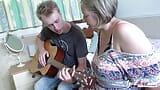 Agedlove - une femme mature baise son tuteur de guitare snapshot 3