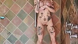 Getting My Pussy Stretched Till I Squirt By My Huge Dildo While In The Shower. snapshot 3