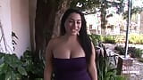 Thick Nervous Brunette Flashes for First Time snapshot 1