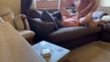 peeping on naked house mate in the lounge masturbating and making me horny snapshot 11