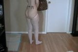 Farting in white pantyhose snapshot 5