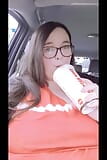 SSBBW Endulges in a Sexy Burger King Stuffing snapshot 4