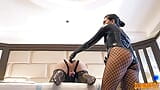 Latex Mistress DominaFire Anal Stretching Her White Sissy Slut snapshot 7