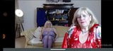 Two blonde grannies - blue red lingerie part 2 snapshot 18