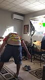 Estúdio de bastidores se configurando em câmera lenta snapshot 3