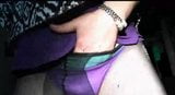 Sissy Shea Mae rubs her clit in purple panties snapshot 1