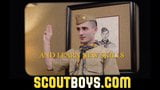 Scoutboys glatte Twinks Austin Young und Jack Andram lutschen Bi snapshot 1