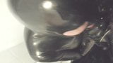 anondesire bathroom play & cumshot to latex masked face snapshot 8