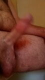 Bearded chubby man jerking his little dick till he cums snapshot 4