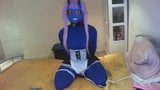 blue kigurumi devil vibrating snapshot 12