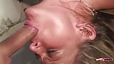 Kinky blonde auditions for a hardcore deepthroat scene and shows her employer her milf skills snapshot 15