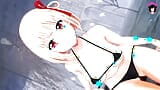 Chisato - Dança Sexy + Despir-se gradual (3D HENTAI) snapshot 5