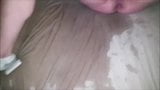 Making a squirting mess on bed as i fuck her with a dildo snapshot 7