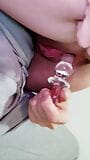 Dildo di vetro nella mia dolce figa e gemiti forti snapshot 7