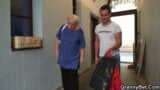 Blonde 80 years old grandma pleases younger guy snapshot 2
