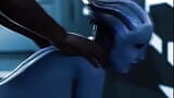 Mass effect Liara T'soni suka kote hitam besar dalam pepek biru ketatnya snapshot 5