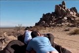 Naomi Russell hitchhiking in desert Anal snapshot 8