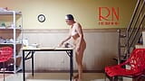 Naked Cooking. Regina Noir, a nudist cook at nudist hotel resort. Nude maid. Naked housewife. 273 snapshot 6