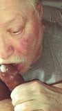 Moustach grandpa sucking black dick snapshot 10