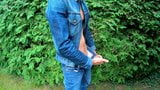 Masturbating in Women's 501 jeans and a Levi's jeans jacket snapshot 9