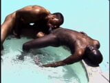 Hot gay studs get horny by the pool and fuck hard snapshot 11