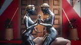 Atomic Heart - Ballerina Twins Threesome Sex (Animation with Sound) snapshot 7