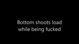 Bottom shooting his load while being fucked snapshot 1