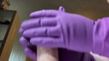 Cleaning gloves on your cock snapshot 4