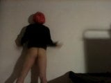 Shemale dance, red head, red panties, venice mask, horny ass snapshot 14