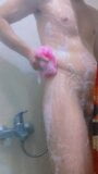 Teen Boy in the shower masturbating snapshot 6