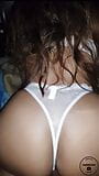 Amateur avec mon ex-copine sexy en string en dentelle blanche! snapshot 7