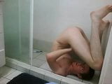 wank and selfsuck solo in shower snapshot 8