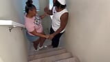 Kendale Runs Into a Cute Thick Horny Ebony During A House Party And End Up Fucking Her On The Stairs While Everybody Else partin snapshot 2