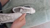 Wanking and cumming on my old sneakers snapshot 2