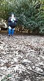 TheLady flashes and pees in the woods snapshot 4